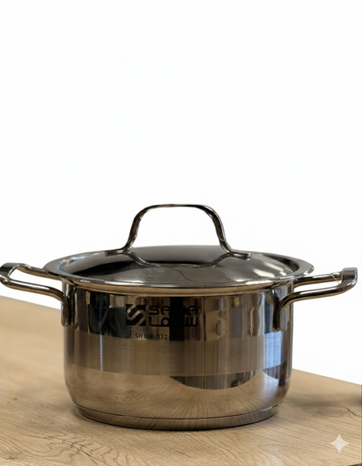 [sh108-032]  طنجرة ستيل 18سم SAMA