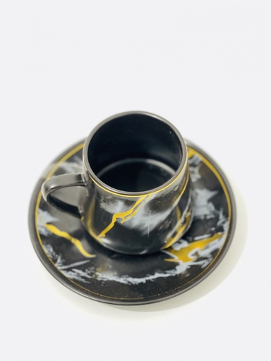 طاقم فناجين رخامي كبير